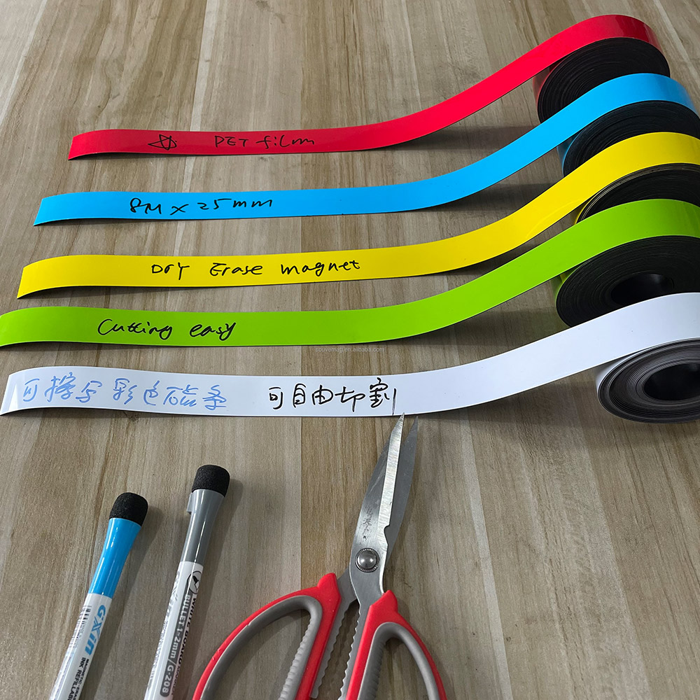 Bright Colorful Dry Erasable Sticker Erase Magnetic Labels,Custom Size or Retail package Welcome,Newest whiteboard products