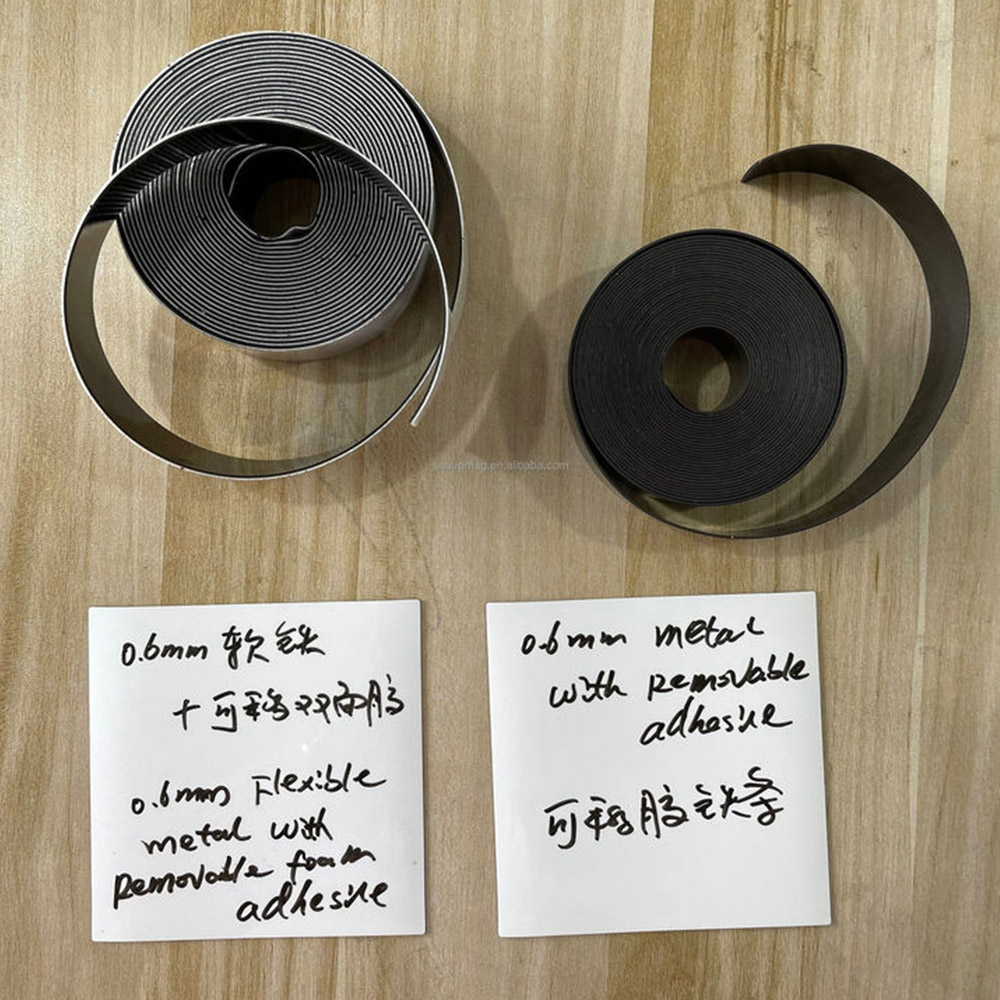 5M*25mm Flexible metal Tape Ferrous Magnetic Tape Stripe With Removable Adhesive.Stick on non-metal surface for magnets