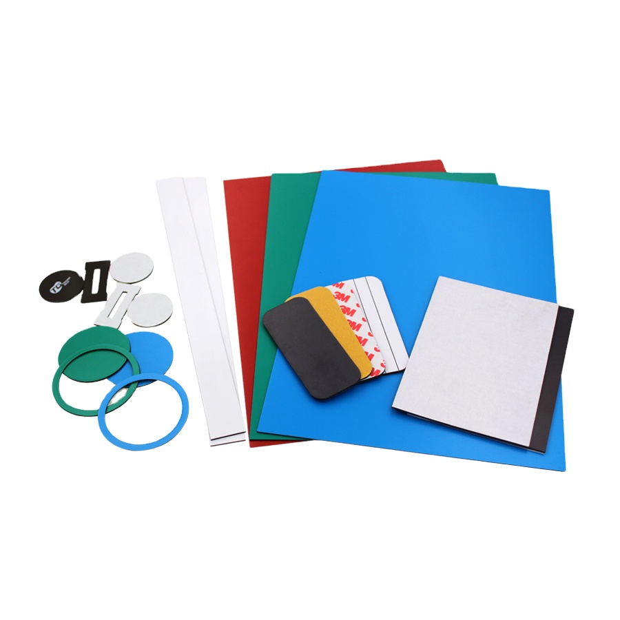 Colored A4 Magnetic Sheet Double Sided Flexible Rubber Magnet Sheets With Adhesive