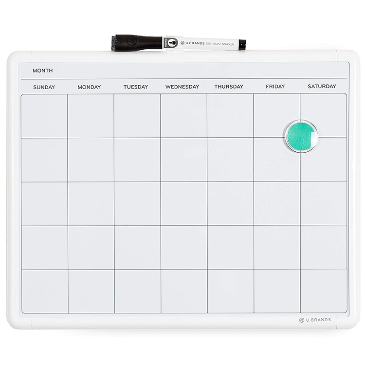 Custom Printed Dry Erase Magnetic Whiteboard Calendar Weekly Planner Magnetic Whiteboard For Fridge