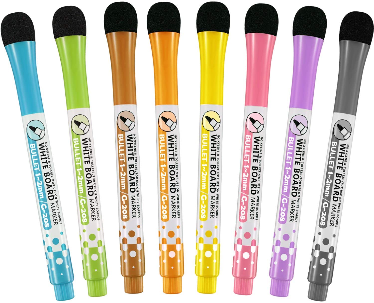 Multi-Color Erasable Magnetic WhiteBoard Drawing Marker Pen With Eraser