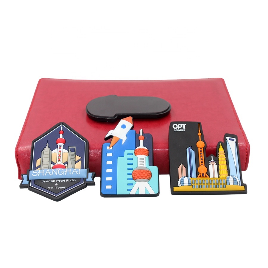 New Style Different Designs Country City Souvenir 3D Soft PVC Fridge Magnets For Refrigerator