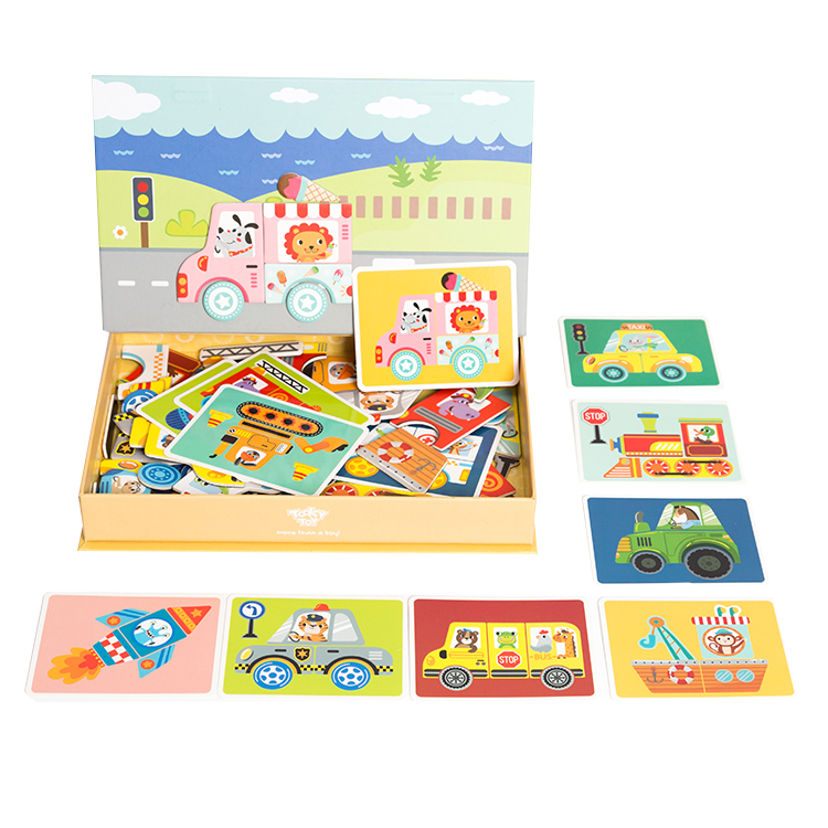 2022 New Early Educational 3D Children Kids Toy Games Creative DIY Jigsaw Puzzle Magnetic Puzzle Book