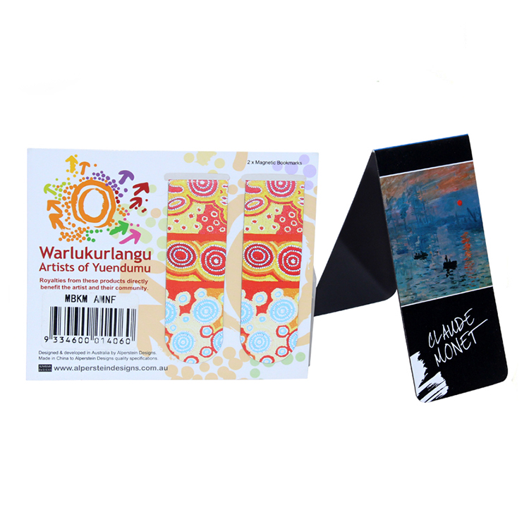 Promotional High Quality Gift Printed Folding Souvenir Custom Magnetic Bookmarks
