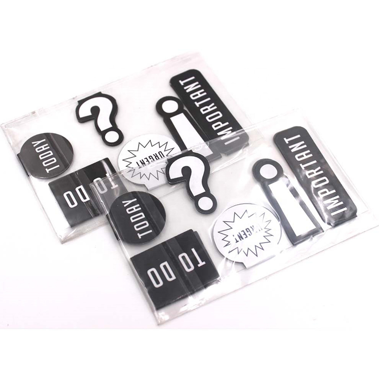 Different Shapes PVC Magnet Bookmark Custom Logo Folding Magnetic Bookmark Set