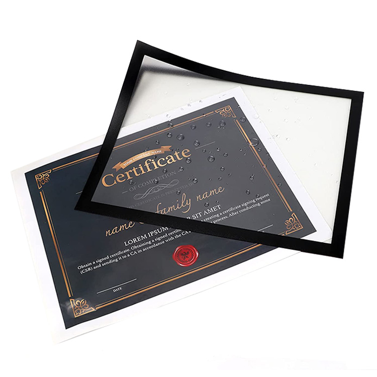 Cheap A3 A4 A5 A6 Document Display Photo Picture Frame Black Gold Magnetic Certificate Photo Frame A4